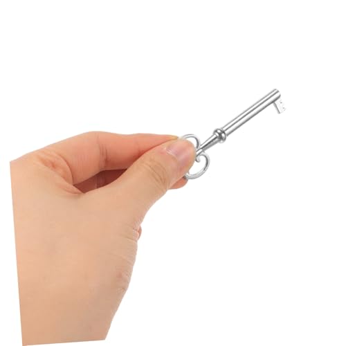 LALAFINA Vintage Möbel schloss Schubladenschloss Weißnickel Retro Schrankschloss mit Schrauben für Schreibtisch Kommode Holzbox Langlebig und Stabil von LALAFINA