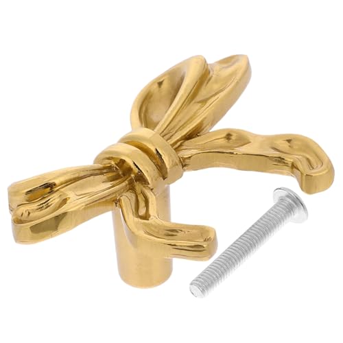 LALAFINA Vintage Schrankgriff Bowknot Form Kommode Möbelknopf Schublade Türgriff für Kleiderschrank Küchenschrank Schlafzimmermöbel von LALAFINA