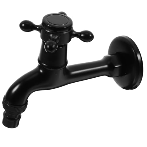 LALAFINA Wandmontierter Retro Wasserhahn Messing für Spüle und Waschmaschine Antiker Stil Rostfrei Installieren für Küche und Bad von LALAFINA