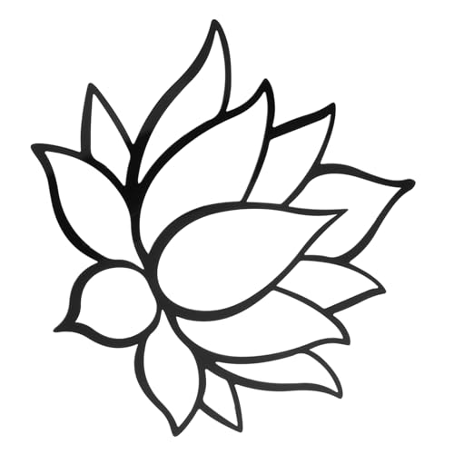 LALAFINA Wandspiegel Lotus Selbstklebender Wandaufkleber mit Lotusblumen Dekorative Wandkunst für Einladende Wohnräume Installieren für DIY Dekoration LALAFINA Wandspiegel Lotus Selbstklebender Wandaufkleber mit Lotusblumen Dekorative Wandkunst für Einladende Wohnräume Installieren für DIY Dekoration von LALAFINA