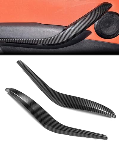 LALAIJDOU X1 E84 Türgriffabdeckung, 2 Stück Türgriffabdeckung linke Seite + rechte Seite Innentürgriffabdeckung kompatibel mit BMW X1 E84 2009-2015, #51412991775#51412991776 (Kohlefaser) von LALAIJDOU