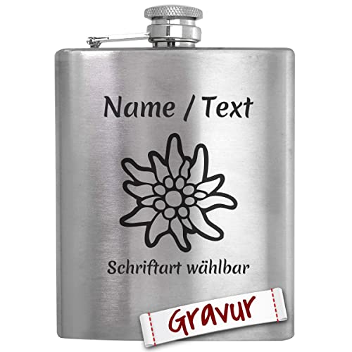 Wandern Geschenk Flachmann Set mit Gravur/Spruch personalisiert, Wanderer Geschenke für Frau, Mann, Oma, Opa, Geschenkidee zum Geburtstag, Ostern, Weihnachten, Ruhestand von LALALO