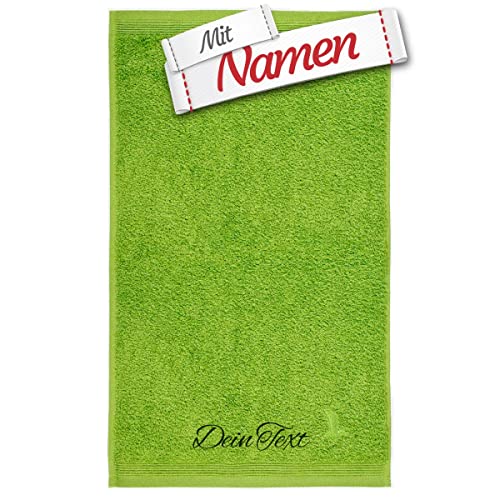 möve Superwuschel Handtuch mit Namen Bestickt, 50x100 Peridot Grün Baumwolle, Personalisiert bestickte Handtücher, Bad Frottee Handtuch besticken Lassen möve Superwuschel Handtuch mit Namen Bestickt, 50x100 Peridot Grün Baumwolle, Personalisiert bestickte Handtücher, Bad Frottee Handtuch besticken Lassen von LALALO