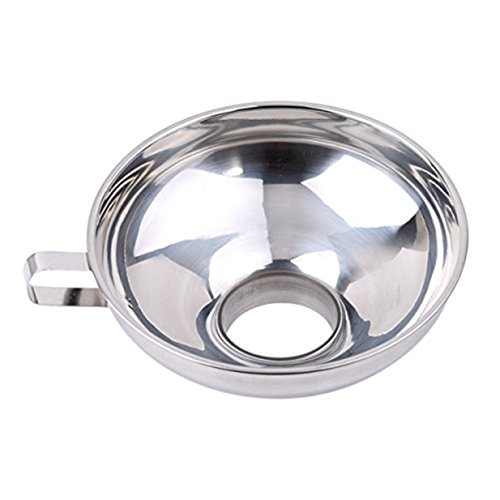LALANG Trichter aus Edelstahl - Einfüllhilfe für Gläser - Einfüllhilfe - Marmeladentrichter - Küchenzubehör (Durchmesser: 11 cm, Höhe: 4.7 cm) von LALANG