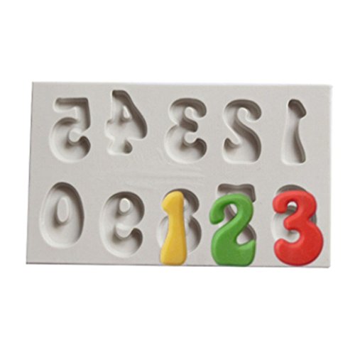 Lalang Silikon Zahlen and Buchstaben DIY Kuchen Ausstecher Alphabet Form Fondant Kuchenform (Digitale) von Lalang