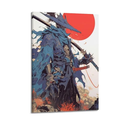 Gemaltes Samurai-Poster, 8 Poster, dekoratives Gemälde, Leinwand, Wandposter und Kunstbild, moderner Familienschlafzimmer-Dekor, Poster, 30 x 45 cm Gemaltes Samurai-Poster, 8 Poster, dekoratives Gemälde, Leinwand, Wandposter und Kunstbild, moderner Familienschlafzimmer-Dekor, Poster, 30 x 45 cm von LALBLZ