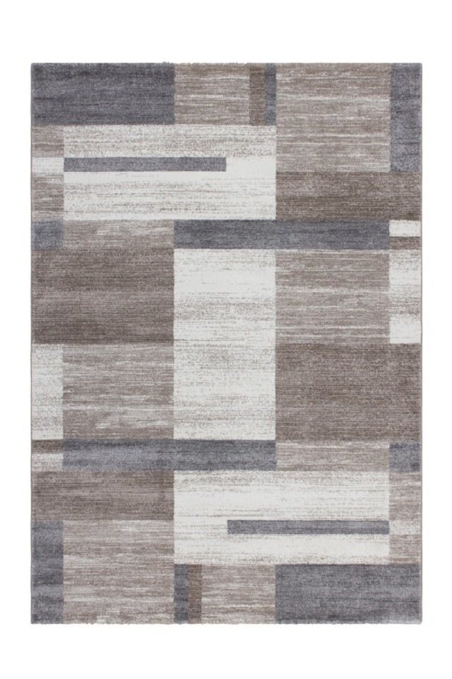 LALEE Teppich Teppich modern Design, beige-silberfarben, Rechteckig, Höhe: 16 mm, gemustert, pflegeleicht von LALEE