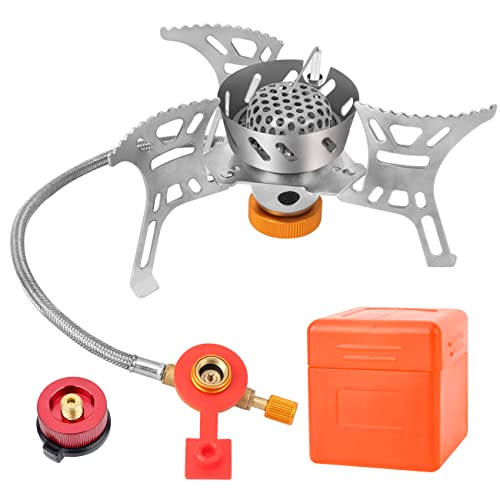 LAMA Campingkocher mit Piezozündung 3900W Winddicht Klein Faltbar Camping Gaskocher Kompakt Haltbar Tragbar Gasbrenner mit Tragebox für Camping Picknick Trekking Outdoor LAMA Campingkocher mit Piezozündung 3900W Winddicht Klein Faltbar Camping Gaskocher Kompakt Haltbar Tragbar Gasbrenner mit Tragebox für Camping Picknick Trekking Outdoor von LAMA