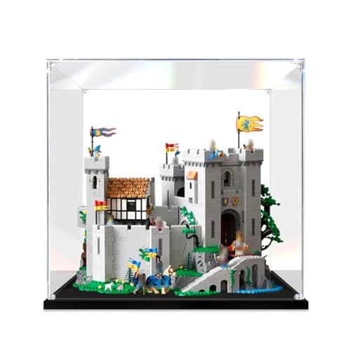 Acryl Vitrine für 10305 Löwenritterburg Baustein Modelle,Staubdichte Vitrine Transparente Schaukasten Kompatibel Mit Lego 10305 Baustein Modelle (Nur Vitrine) A,3MM von LAMAME