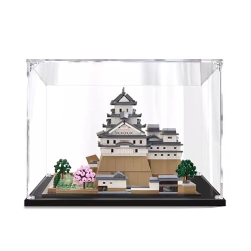 Acryl Vitrine für 21060 Burg Himeji Baustein,Staubdichte Vitrine Transparente Schaukasten Kompatibel Mit Lego 21060 Baustein Modelle (Nur Vitrine) A,3MM von LAMAME