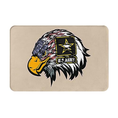 LAMAME US Army Cool American Flag Adler gedruckt Indoor Fußmatte weich Indoor Outdoor Teppich waschbar Eingang Teppich von LAMAME