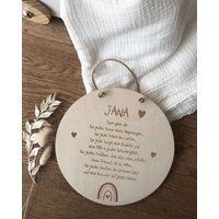 Gott Gebe Dir, Holzschild Personalisiert, Geschenk Zur Geburt, Taufe, Kommunion Gott Gebe Dir, Holzschild Personalisiert, Geschenk Zur Geburt, Taufe, Kommunion von LAMANImanufaktur