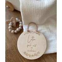 Holzschild Mit Spruch, Personalisiert, Sei Frech, Wild & Wunderbar Holzschild Mit Spruch, Personalisiert, Sei Frech, Wild & Wunderbar von LAMANImanufaktur