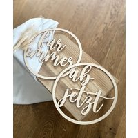 stuhlschild 2Er Set Für Immer Ab Jetzt Aus Holz stuhlschild 2Er Set Für Immer Ab Jetzt Aus Holz von LAMANImanufaktur