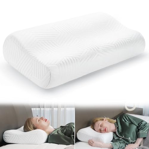 LAMB Neu für 2024 Höheneinstellbares Memory Foam Kissen Kopfkissen, Ergonomisches Nackenstützkissen Seitenschläferkissen für Rücken & Bauchschläfer, Nackenkissen Antischnarch-Kissen mit Bezug LAMB Neu für 2024 Höheneinstellbares Memory Foam Kissen Kopfkissen, Ergonomisches Nackenstützkissen Seitenschläferkissen für Rücken & Bauchschläfer, Nackenkissen Antischnarch-Kissen mit Bezug von LAMB