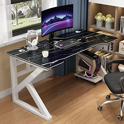Gaming-Schreibtisch I Shaped The Desk Robuster Home-Office-PC-Laptop-Workstation-Gaming-Computertisch-Studientisch, Workstation-PC-Schreibtisch für Home-Office mit CPU-Ständer, BL 100 cm von LAMEDOAT