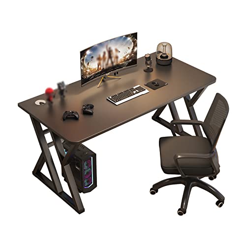 LAMEDOAT Gaming-Computertisch für das Heimbüro, Schreibarbeitsplatz, Laptop-Schreibtisch im Industriestil mit stabilem Metallrahmen, 39 Zoll von LAMEDOAT