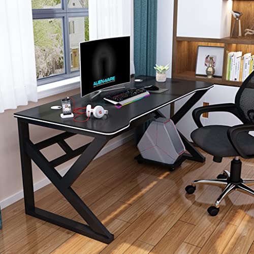 LAMEDOAT Gaming-Schreibtisch, PC-Computertisch, ergonomischer Gaming-Schreibtisch für PC, K-förmiger Computer-Arbeitsplatz, Heimcomputer, Oberfläche aus Kohlefaser, Gaming-Schreibtisch, PC-Tisch, CL von LAMEDOAT