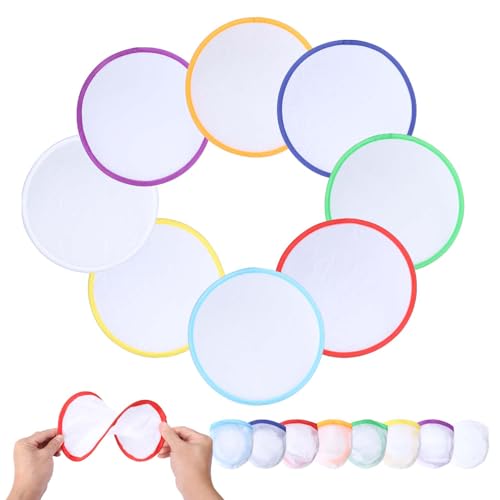 LAMEK 8 Stück Faltbare Handfächer Rund Seide Stoff Faltfächer Falten Weiß Fächer Handheld Klappfächer Tragbare Taschenfächer für Sommer Hochzeit Pool Strand Garten LAMEK 8 Stück Faltbare Handfächer Rund Seide Stoff Faltfächer Falten Weiß Fächer Handheld Klappfächer Tragbare Taschenfächer für Sommer Hochzeit Pool Strand Garten von LAMEK