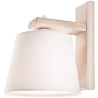 Lamkur Aida Wandleuchte mit Stoffschirm altweiß, 1x E27 Lamkur Aida Wandleuchte mit Stoffschirm altweiß, 1x E27 von LAMKUR