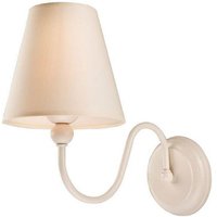 Lamkur Bouli Wandleuchte mit Schirm mit Stoffschirm, weiß, 1x E27 Lamkur Bouli Wandleuchte mit Schirm mit Stoffschirm, weiß, 1x E27 von LAMKUR