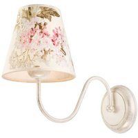 Lamkur Lighting - Lamkur Aleksis Wandleuchte mit Schirm mit Stoffschirm, weiß, 1x E27 von LAMKUR LIGHTING