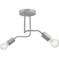 Lamkur Charlie Flexi Charlie Multi Arm Halbbündige Deckenleuchte Silber, 2x E27 von LAMKUR LIGHTING