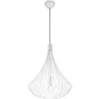 Lamkur Drahtgestell-Pendel-Deckenleuchte Weiß, 1x E27 von LAMKUR LIGHTING