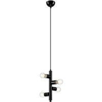 Lamkur Linda Modern Mehrarm-Pendelleuchte Schwarz, 4x E27 von LAMKUR LIGHTING