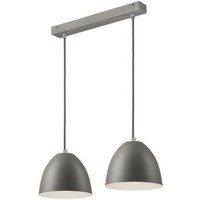 Lamkur Livia Stab-Pendel-Deckenleuchte Silber, 2x E27 von LAMKUR LIGHTING