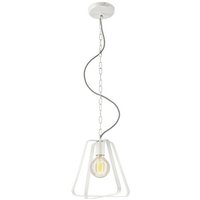 Lamkur Lighting - Lamkur Riccardo Drahtgestell-Pendel-Deckenleuchte Weiß, 1x E27 von LAMKUR LIGHTING