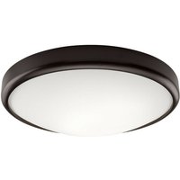 Lamkur Lighting - Lamkur Round Simple Flush Deckenleuchte Wenge, 2x E27 von LAMKUR LIGHTING