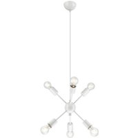 Lamkur Ruby Contemporary Mehrarm-Pendel-Deckenleuchte Weiß, 6x E27 von LAMKUR LIGHTING