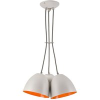 Lamkur Livia Cluster Pendel-Deckenleuchte Weiß, 3x E27 von LAMKUR LIGHTING