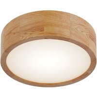 Lamkur Lighting - Lamkur Round Zylindrische Deckenleuchte Eiche, 1x E27 von LAMKUR LIGHTING