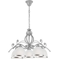 Retro Ii New Colours Mehrarmige Stehlampe Silber, 5x E27 von LAMKUR LIGHTING