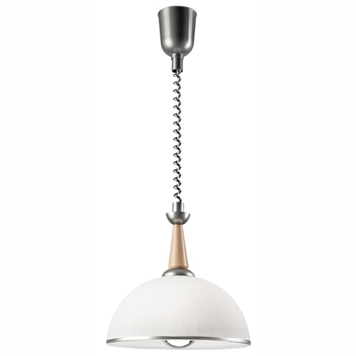 LAMKUR Höhenverstellbare Hängeleuchte CHIARA 1xE27/60W/230V silbern Buche LAMKUR Höhenverstellbare Hängeleuchte CHIARA 1xE27/60W/230V silbern Buche von LAMKUR