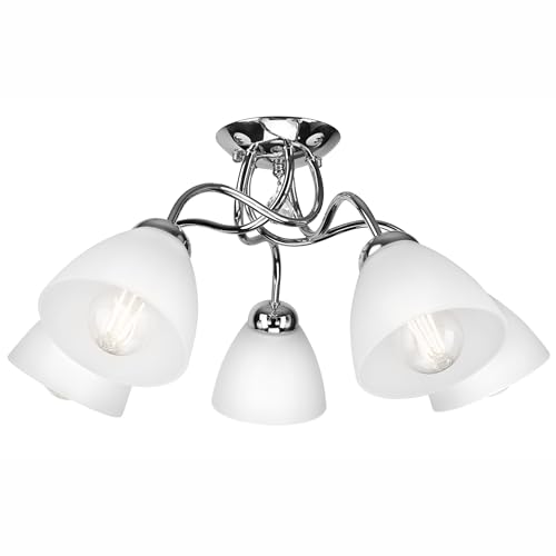 LAMKUR Miranda 3-Punkt-Lampe CHROM 3x E27 von LAMKUR
