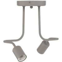 [NEUWERTIG] B-Ware Lamkur Deckenleuchte Joiy Deckenlampe Grau 2 Flg Hängelampe Leuchte E27 Lampe von LAMKUR