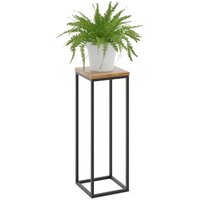 Lamo Manufaktur - 70 cm Pflanzenständer Blumenständer Blumenhocker Gestell: Schwarz 100% Echtholz Massiv Platte Farbe: Rustikal Lamo Manufaktur - 70 cm Pflanzenständer Blumenständer Blumenhocker Gestell: Schwarz 100% Echtholz Massiv Platte Farbe: Rustikal von LAMO MANUFAKTUR