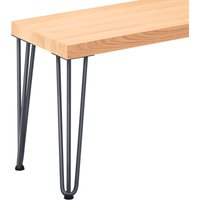 Hocker Beistelltisch Sitzbank 30x30x47 cm, Möbelfüße Creative Grau / Natur, LSB-01-A-001-30-7016Cr - Grau - Lamo Manufaktur von LAMO MANUFAKTUR