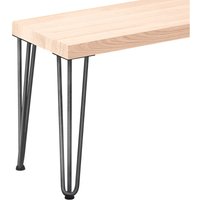 Hocker Beistelltisch Sitzbank 30x40x47 cm, Möbelfüße Creative Rohstahl mit Klarlack / Roh, LSB-01-A-001-40-0000Cr - Lamo Manufaktur von LAMO MANUFAKTUR