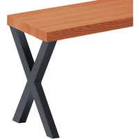 Sitzbank Esszimmer Holzbank 30x100x47cm, Möbelfüße Design Anthrazit / Dunkel - Dunkel / Schwarz - Lamo Manufaktur von LAMO MANUFAKTUR