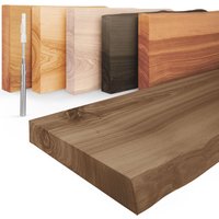 LAMO Manufaktur Wandregal Bücherregal Invisible mit Würth Wandbefestigung, Komplett-Set, 40mm starke Massivholzplatte LAMO Manufaktur Wandregal Bücherregal Invisible mit Würth Wandbefestigung, Komplett-Set, 40mm starke Massivholzplatte von LAMO MANUFAKTUR