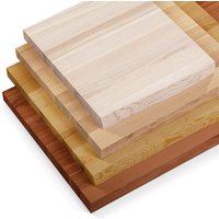 LAMO Manufaktur Waschtischplatte, Holzplatte Waschtisch, 80x50 cm, Natur, ohne Montageset, LWPG-01-A-002-CG von LAMO MANUFAKTUR