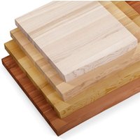 LAMO Manufaktur Waschtischplatte, Holzplatte Waschtisch Baumkante, 40x45 cm, Natur, ohne Montageset, LWP-01-A-002-BA von LAMO MANUFAKTUR