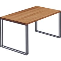 Lamo Manufaktur - Esstisch Küchentisch, 140x80x76 cm (AxBxH), Frame, Dunkel / Anthrazit, LAG-01-A-004-7016Fr von LAMO MANUFAKTUR