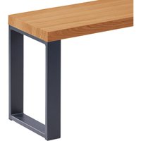 Sitzbank Esszimmer Holzbank 30x100x47 cm, Möbelfüße Simple Anthrazit / Rustikal, LSB-01-A-003-100-7016S - Lamo Manufaktur von LAMO MANUFAKTUR