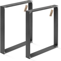 Lamo Manufaktur - Tischgestell Simple Medium Tischbeine (Kufengestell, 2er Set), Industriestahl pulverbeschichtet von LAMO MANUFAKTUR