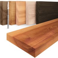 Wandregal Bücherregal Invisible mit Würth Wandbefestigung, Komplett-Set, 40mm starke Massivholzplatte - Lamo Manufaktur Wandregal Bücherregal Invisible mit Würth Wandbefestigung, Komplett-Set, 40mm starke Massivholzplatte - Lamo Manufaktur von LAMO MANUFAKTUR
